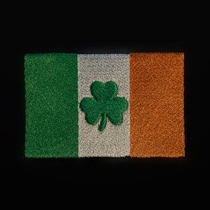 Luck of The Irish Ireland flag embroidered hat patch